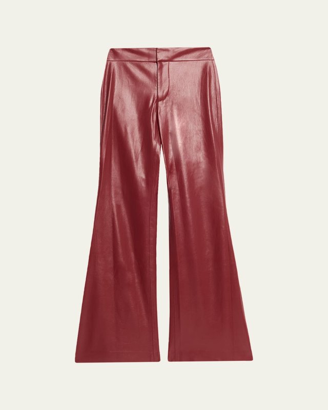Andrew Vegan Leather Bootcut Pants